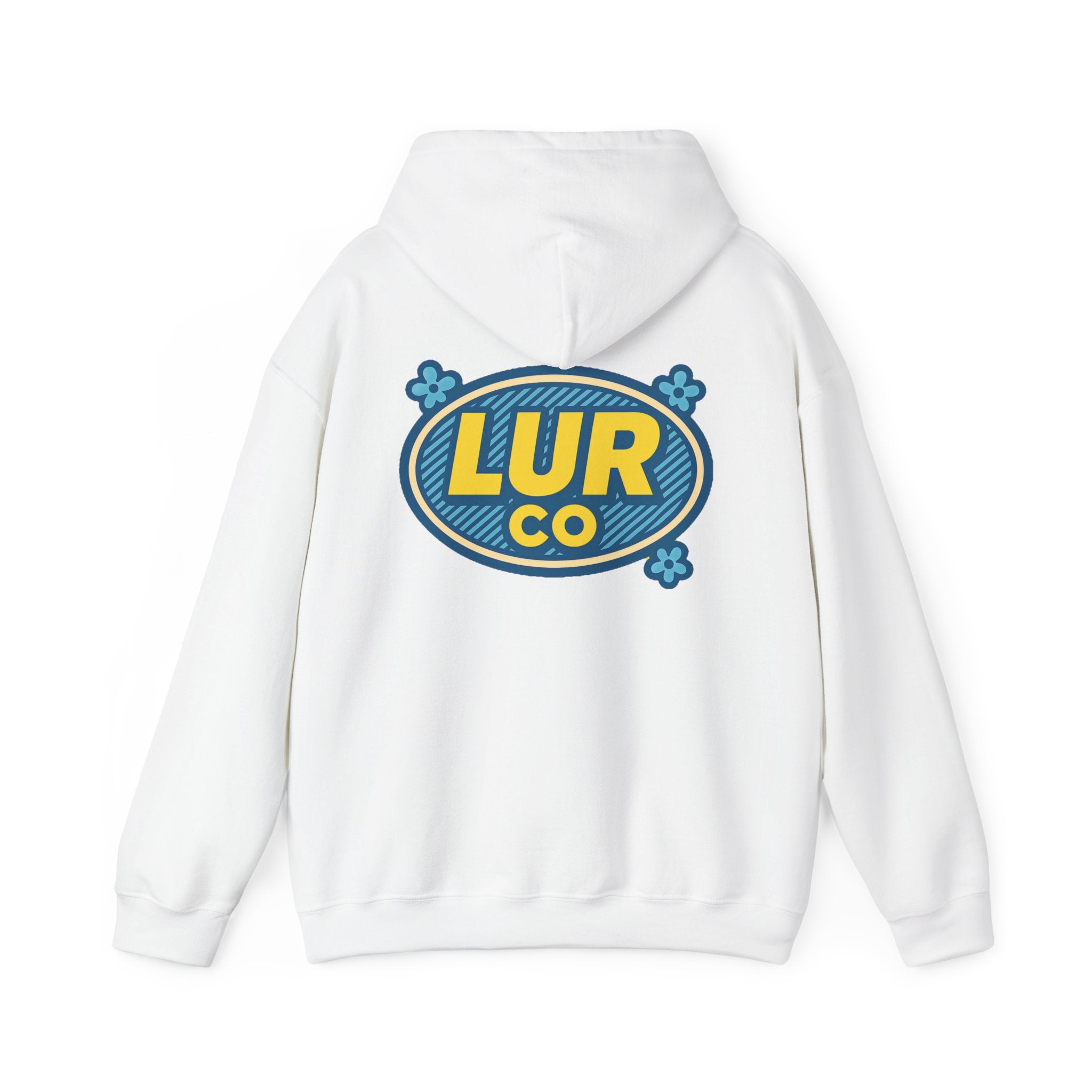 LUR CO Branded White Hoodie