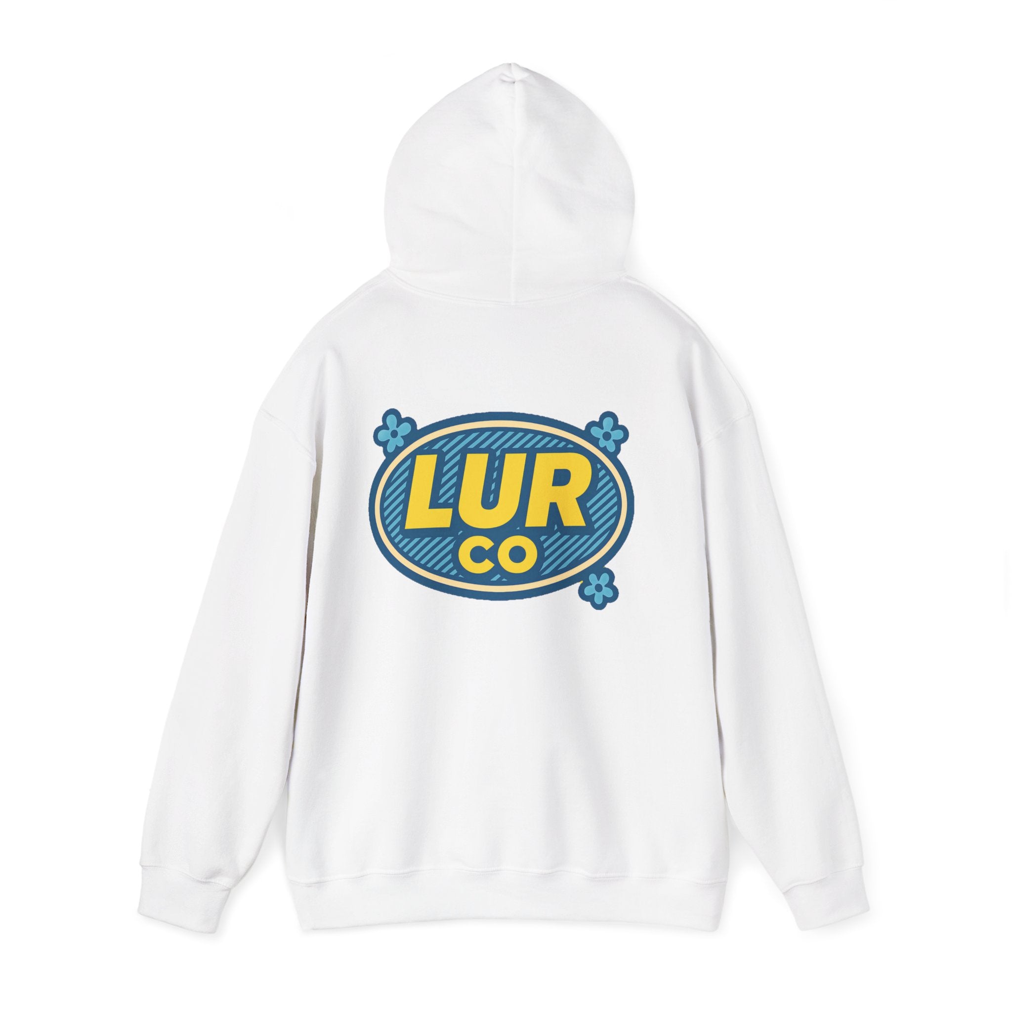 LUR CO Branded White Hoodie